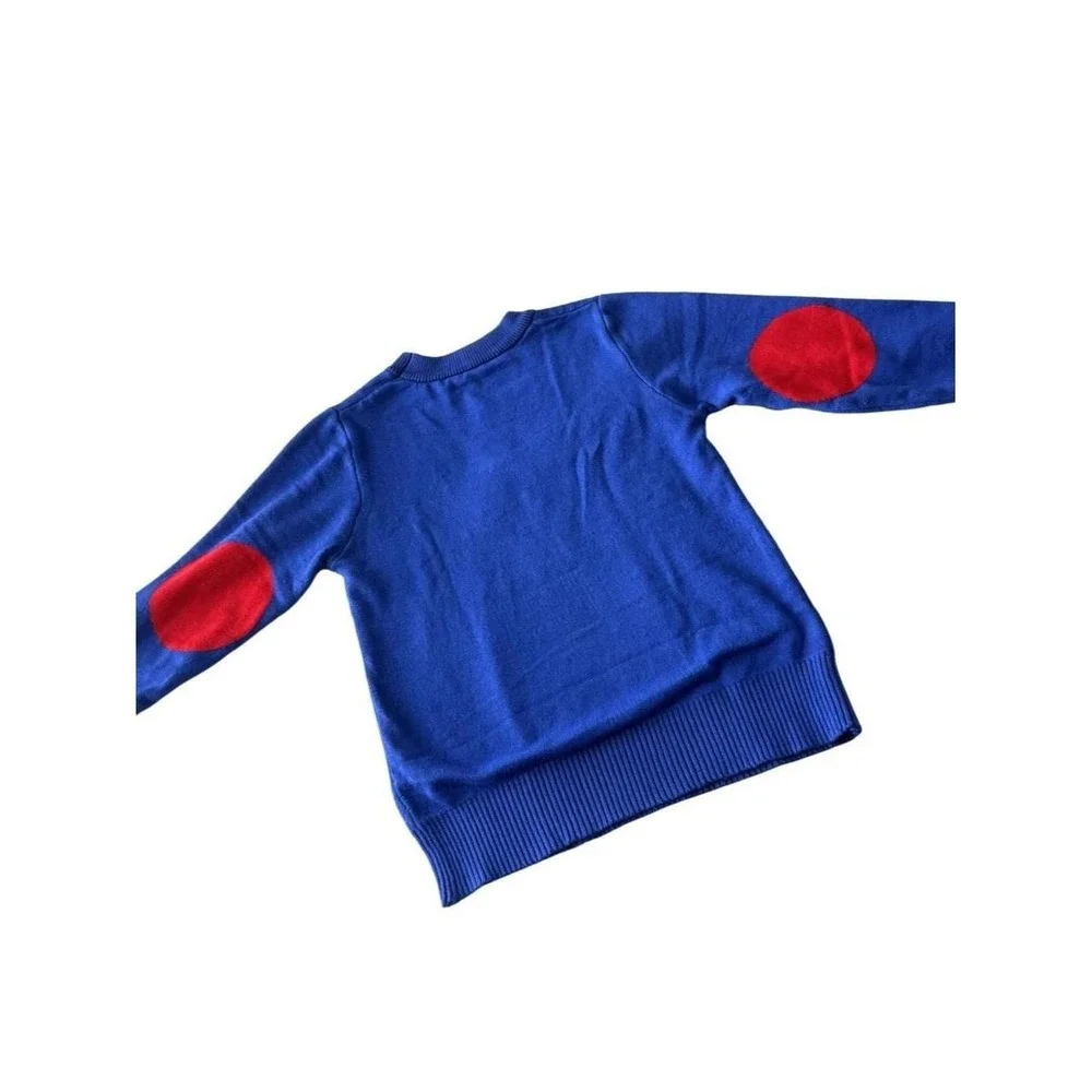 Cute coordinated toddler boys outfit! Janie and Jack blue pants & Sweatshirt